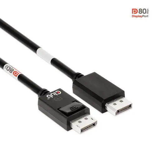 CLUB3D DisplayPort 2.1 Bi-Directional VESA DP80 Certified Cable 4K240Hz, 8K60Hz or