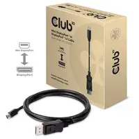 CLUB3D Mini DisplayPort to DisplayPort 1.4 HBR3 8K60Hz Cable, 2 Meter / 6.56 Feet