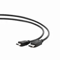 Gembird DisplayPort - HDMI, 1m HDMI tipo A (Estándar) Negro