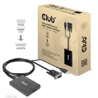 CLUB3D CAC-1720 adaptador de cable de vídeo 0,6 m HDMI tipo A (Estándar) VGA (D-Su