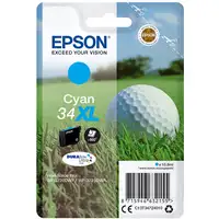 Epson Golf ball Singlepack Cyan 34XL DURABrite Ultra Ink
