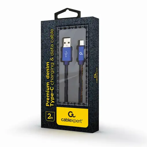 Cablexpert CC-USB2J-AMCM-2M-BL cable USB USB 2.0 USB A USB C Azul