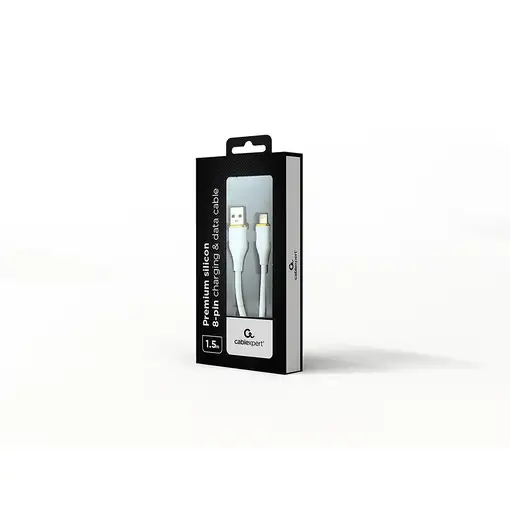 Gembird CC-USB2S-AM8PM-1.5M-W cable USB USB 2.0 1,5 m USB A Blanco