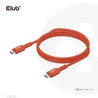 CLUB3D Cable certificado USB2 tipo C bidireccional USB-IF Datos 480 Mb, PD 240 W (