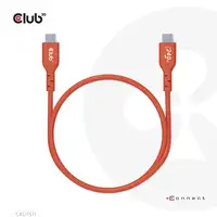 CLUB3D Cable certificado USB2 tipo C bidireccional USB-IF Datos 480 Mb, PD 240 W (