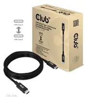 CLUB3D Cable bidireccional USB4 Gen3x2 Tipo-C 8K60Hz, Datos 40Gbps, PD 240W(48V/5A