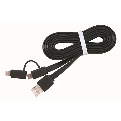 Gembird CC-USB2-AMLM2-1M cable USB USB A Micro-USB B/Lightning Negro