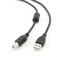 Gembird 3m USB 2.0 A/B M cable USB USB A USB B Negro
