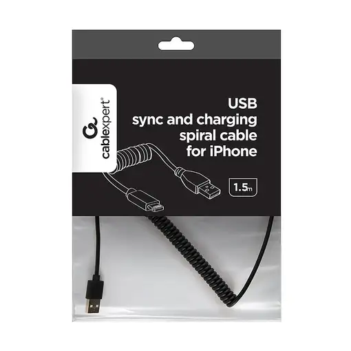 Gembird CC-LMAM-1.5M cable de conector Lightning 1,5 m Negro