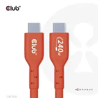 CLUB3D Cable certificado USB2 tipo C bidireccional USB-IF Datos 480 Mb, PD 240 W (