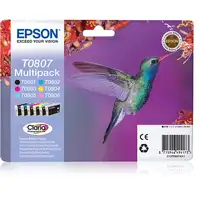 Epson Hummingbird Multipack T0807 6 colores (etiqueta RF)