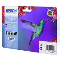 Epson Hummingbird Multipack T0807 6 colores (etiqueta RF)