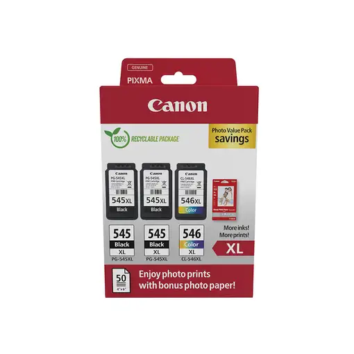 Canon 8286B015 cartucho de tinta 3 pieza(s) Original Alto rendimiento (XL) Negro,