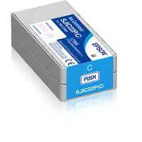 Epson SJIC22P(C): Ink cartridge for ColorWorks C3500 (Cyan)