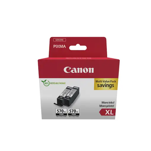 Canon 0318C010 cartucho de tinta 2 pieza(s) Original Alto rendimiento (XL) Negro