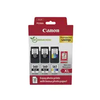 Canon 3712C012 cartucho de tinta 3 pieza(s) Original Alto rendimiento (XL) Negro,