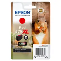 Epson Squirrel Singlepack Red 478XL Claria Photo HD Ink