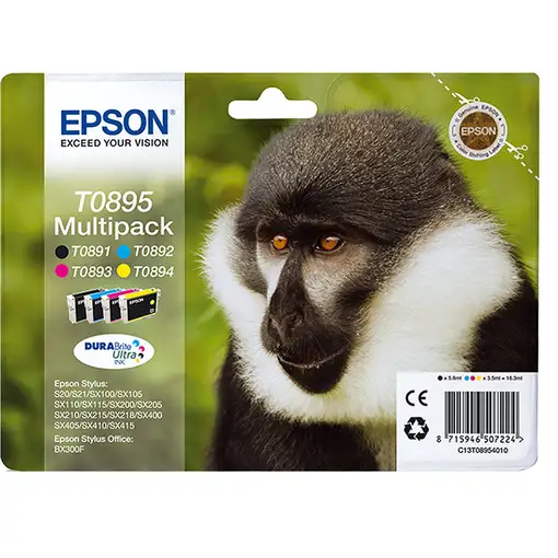 Epson Monkey Multipack T0895 4 colores