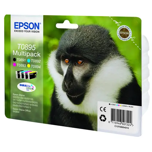 Epson Monkey Multipack T0895 4 colores
