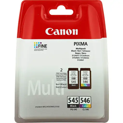 Canon PG-545/CL-546 cartucho de tinta 2 pieza(s) Original Rendimiento estándar Neg