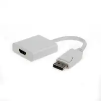 Gembird A-DPM-HDMIF-002-W adaptador de cable de vídeo 0,1 m DisplayPort HDMI tipo
