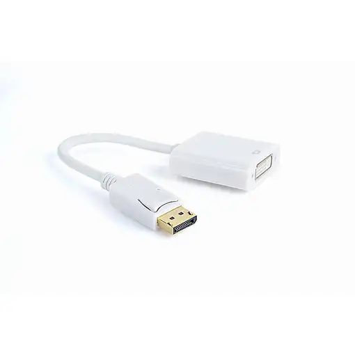 Gembird A-DPM-DVIF-002-W adaptador de cable de vídeo 0,1 m DisplayPort DVI Blanco