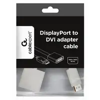Gembird A-DPM-DVIF-002-W adaptador de cable de vídeo 0,1 m DisplayPort DVI Blanco