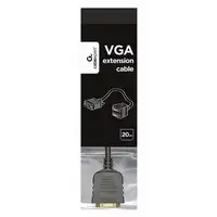 Gembird CC-VGAX2-20CM cable VGA 0,2 m VGA (D-Sub) 2 x VGA (D-Sub) Negro