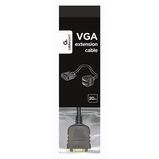 Gembird CC-VGAX2-20CM cable VGA 0,2 m VGA (D-Sub) 2 x VGA (D-Sub) Negro