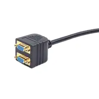 Gembird CC-VGAX2-20CM cable VGA 0,2 m VGA (D-Sub) 2 x VGA (D-Sub) Negro