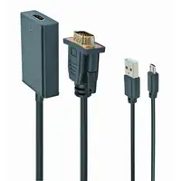 Gembird A-VGA-HDMI-01 adaptador de cable de vídeo 0,15 m HDMI tipo A (Estándar) VG
