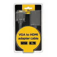 Gembird A-VGA-HDMI-01 adaptador de cable de vídeo 0,15 m HDMI tipo A (Estándar) VG