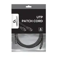 Gembird PP6U-3M/BK cable de red Negro Cat6 U/UTP (UTP)