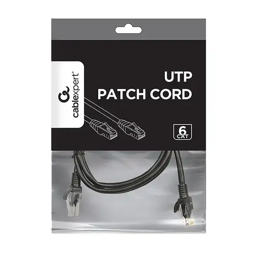 Gembird PP6U-1M cable de red Negro Cat6 U/UTP (UTP)