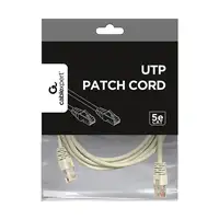 Gembird espinal CAT5e UTP Patch , gris , 3 m