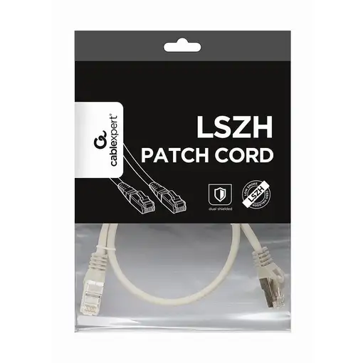 Gembird PP6A-LSZHCU-0.5M cable de red Gris 0,5 m Cat6a