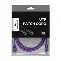 Gembird RJ45/RJ45 Cat5e 1m cable de red Púrpura U/UTP (UTP)