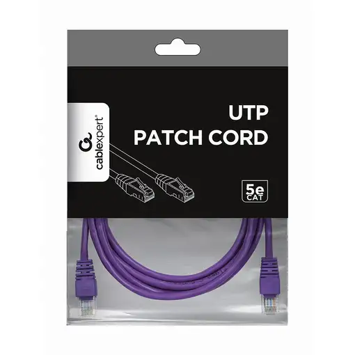 Gembird RJ45/RJ45 Cat5e 1m cable de red Púrpura U/UTP (UTP)