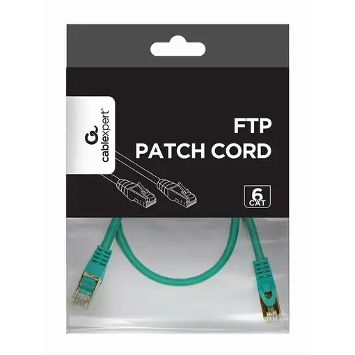 Gembird Patch Cord Cat.6 UTP 0.5m cable de red Verde 0,5 m Cat6 U/UTP (UTP)