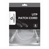 Gembird PP6U-0.5M cable de red Blanco 0,5 m Cat6 U/UTP (UTP)