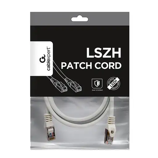 Gembird PP6A-LSZHCU-W-3M cable de red Blanco Cat6a S/FTP (S-STP)