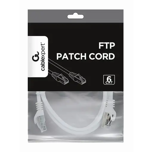 Gembird PP6-1M/W cable de red Blanco Cat6 F/UTP (FTP)