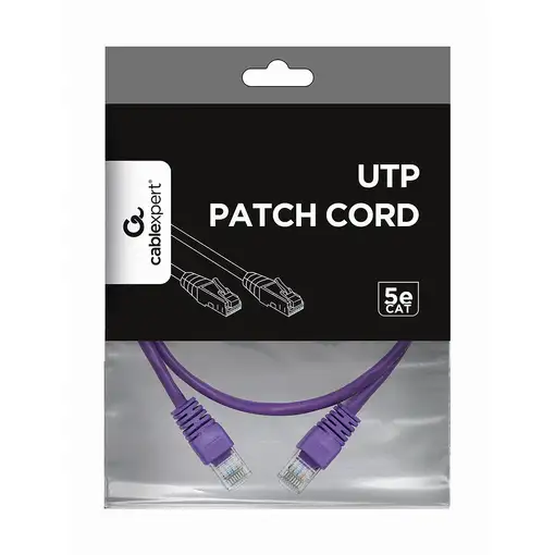Gembird RJ45/RJ45 Cat5e 0.5m cable de red Púrpura 0,5 m U/UTP (UTP)