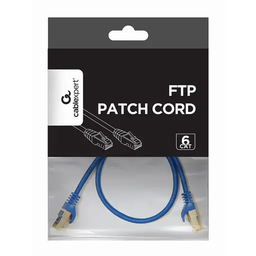 Gembird Patch Cord Cat.6 UTP 0.5m cable de red Azul 0,5 m Cat6 U/UTP (UTP)