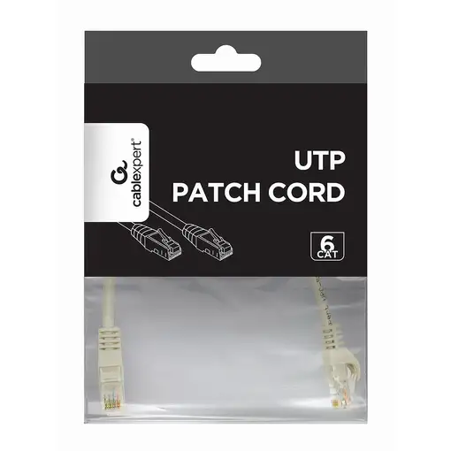 Gembird PP6U-0.25M cable de red Blanco 0,25 m Cat6 U/UTP (UTP)
