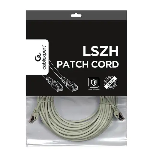Gembird PP6A-LSZHCU-20M cable de red Gris Cat6a S/FTP (S-STP)