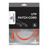 Gembird PP6U-1M cable de red Rojo Cat6 U/UTP (UTP)