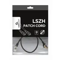 Gembird PP6A-LSZHCU-BK-0.5M cable de red Negro 0,5 m Cat6a