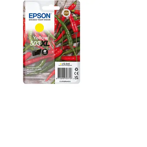 Epson 503XL cartucho de tinta 1 pieza(s) Original Alto rendimiento (XL) Amarillo