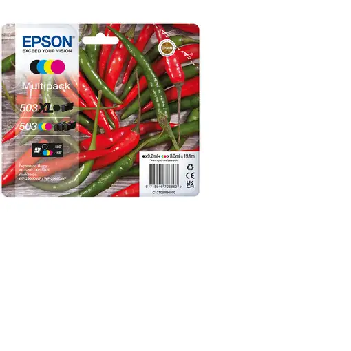 Epson C13T09R94010 cartucho de tinta 4 pieza(s) Original Alto rendimiento (XL) Neg